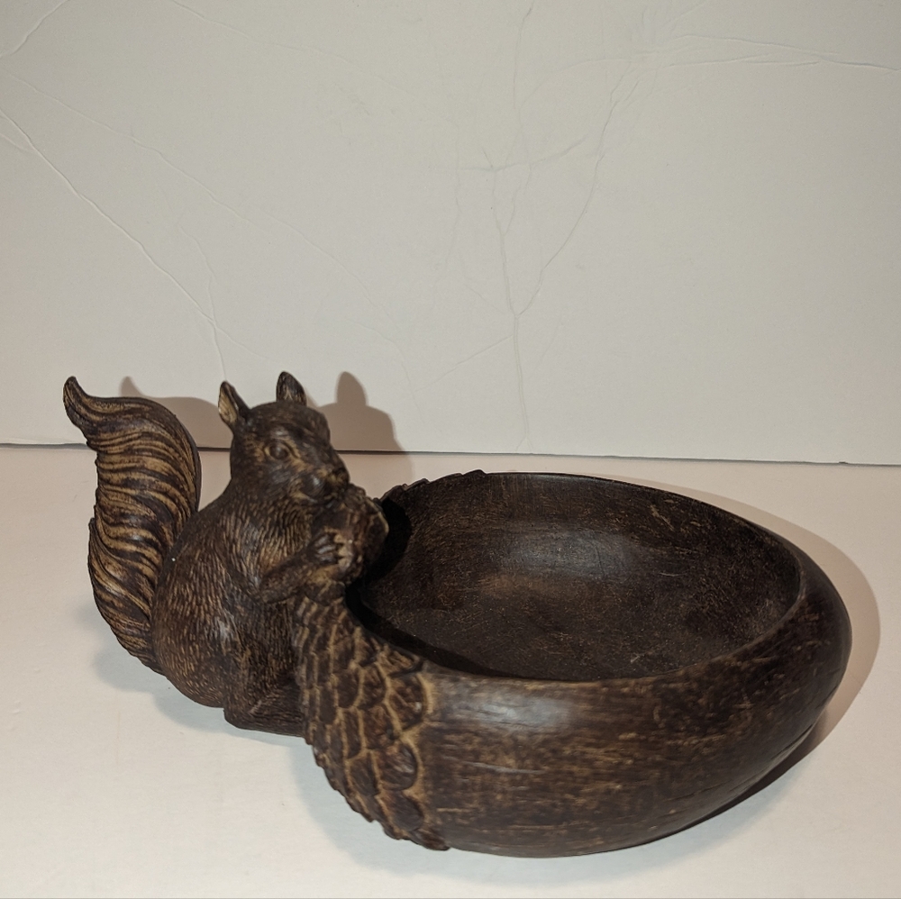 Squirrel with Acorn Bowl